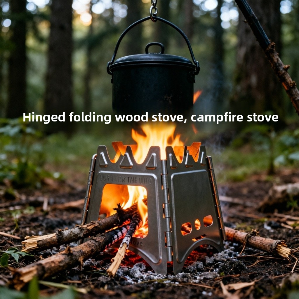 موقد خشب تيتانيوم قابل للطي من - مراجعة Outdoor Camping Wood Stove وسعره