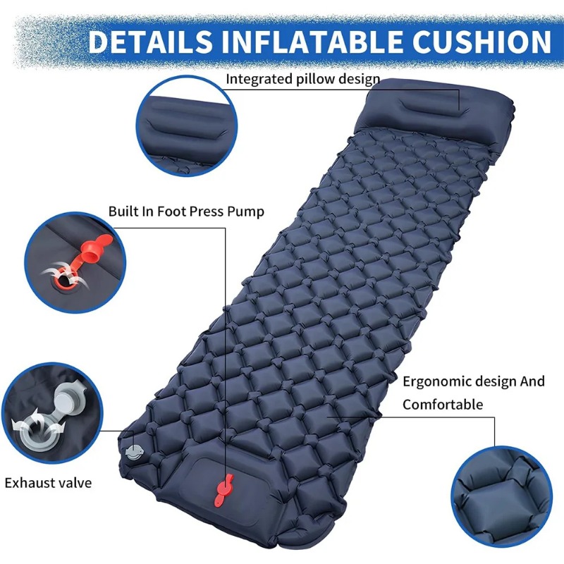 وسادة نوم قابلة للنفخ من مادة  - مراجعة Camp Pillow Compressible وسعره