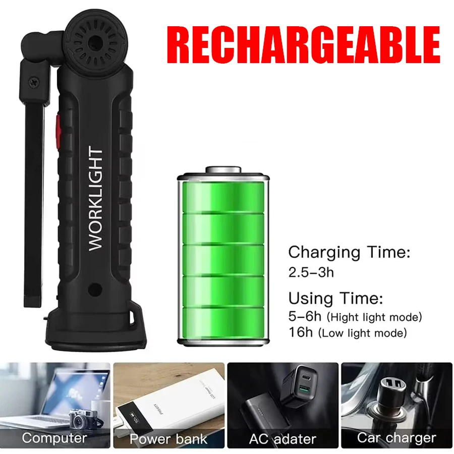 مصباح يدوي LED محمول جديد بتقن - مراجعة Outdoor Camping Lamp وسعره