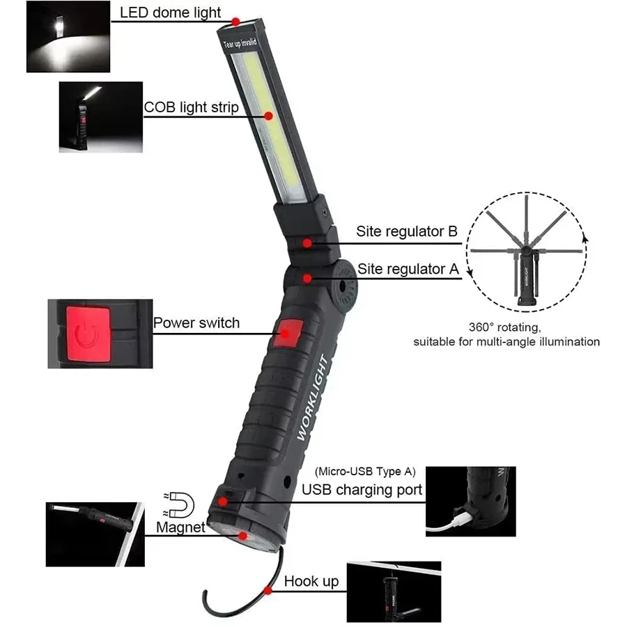 مصباح يدوي LED محمول جديد بتقن - مراجعة Outdoor Camping Lamp وسعره