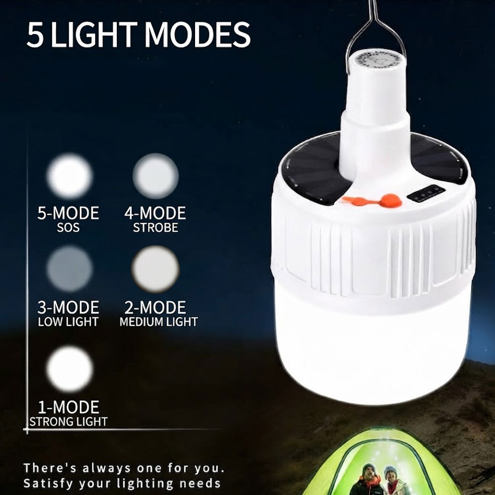 ضوء شمسي LED يعمل بالطاقة الشم - مراجعة Outdoor Camping Ideas وسعره