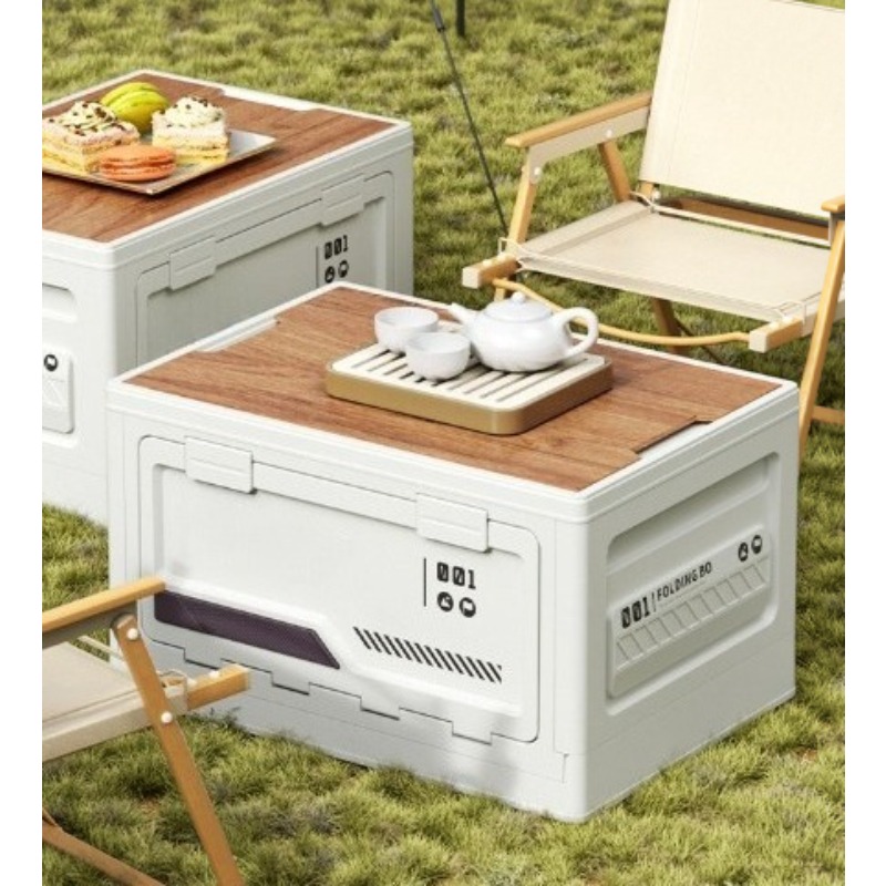 صندوق تخزين خشبي لصندوق السيار - مراجعة Outdoor Camping Storage Box وسعره