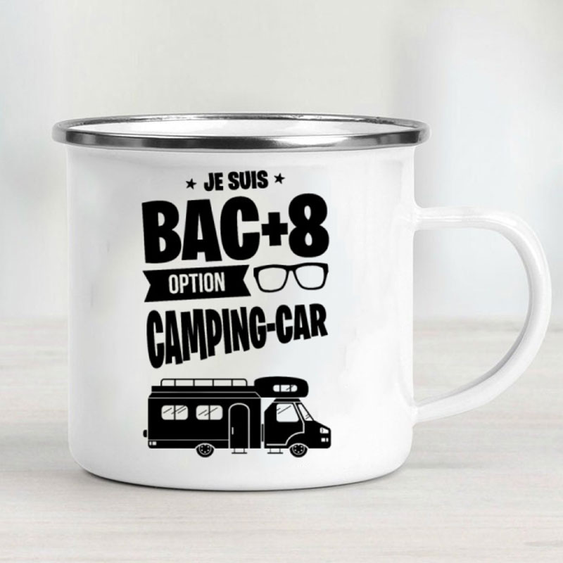 كوب معدني مطلي بالمينا للتخييم - مراجعة Outdoor Camping Ideas وسعره