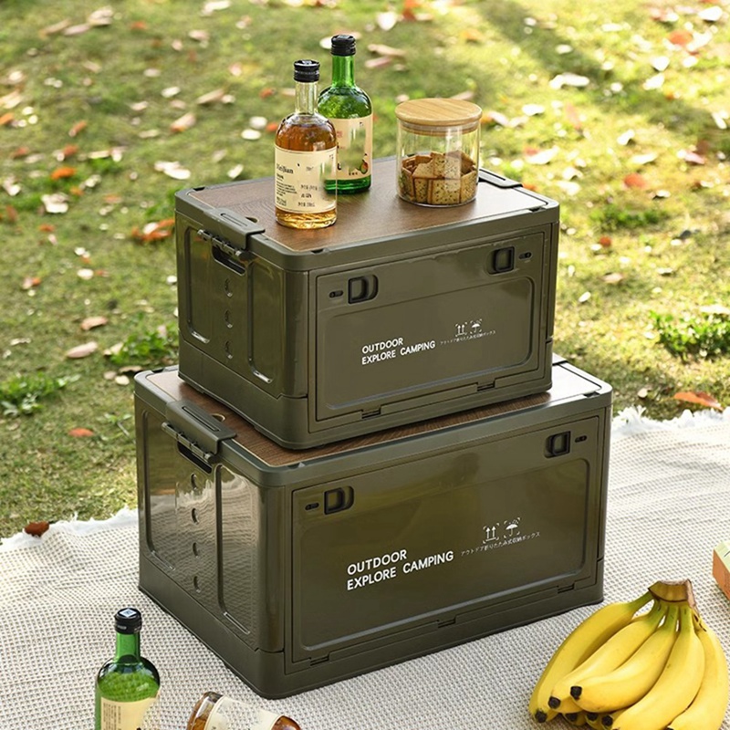 صندوق تخزين طاولة سياحية قابل  - مراجعة Outdoor Camping Box وسعره