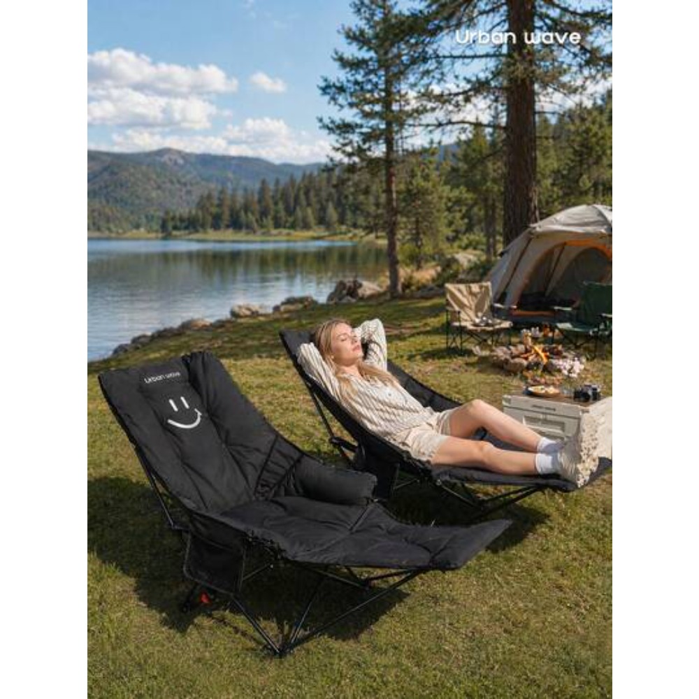 كرسي تخييم قابل للطي 2 في 1 مع - مراجعة Outdoor Camping Lounge Chairs وسعره