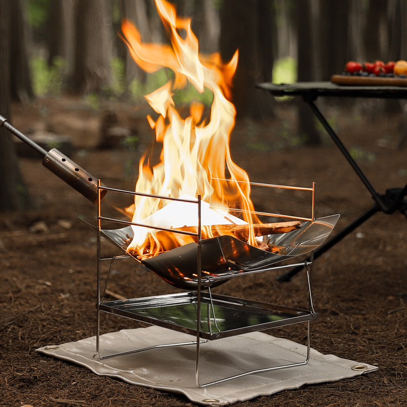 حرق الخشب موقد للتخييم المحمول - مراجعة Outdoor Camping Wood Stove وسعره
